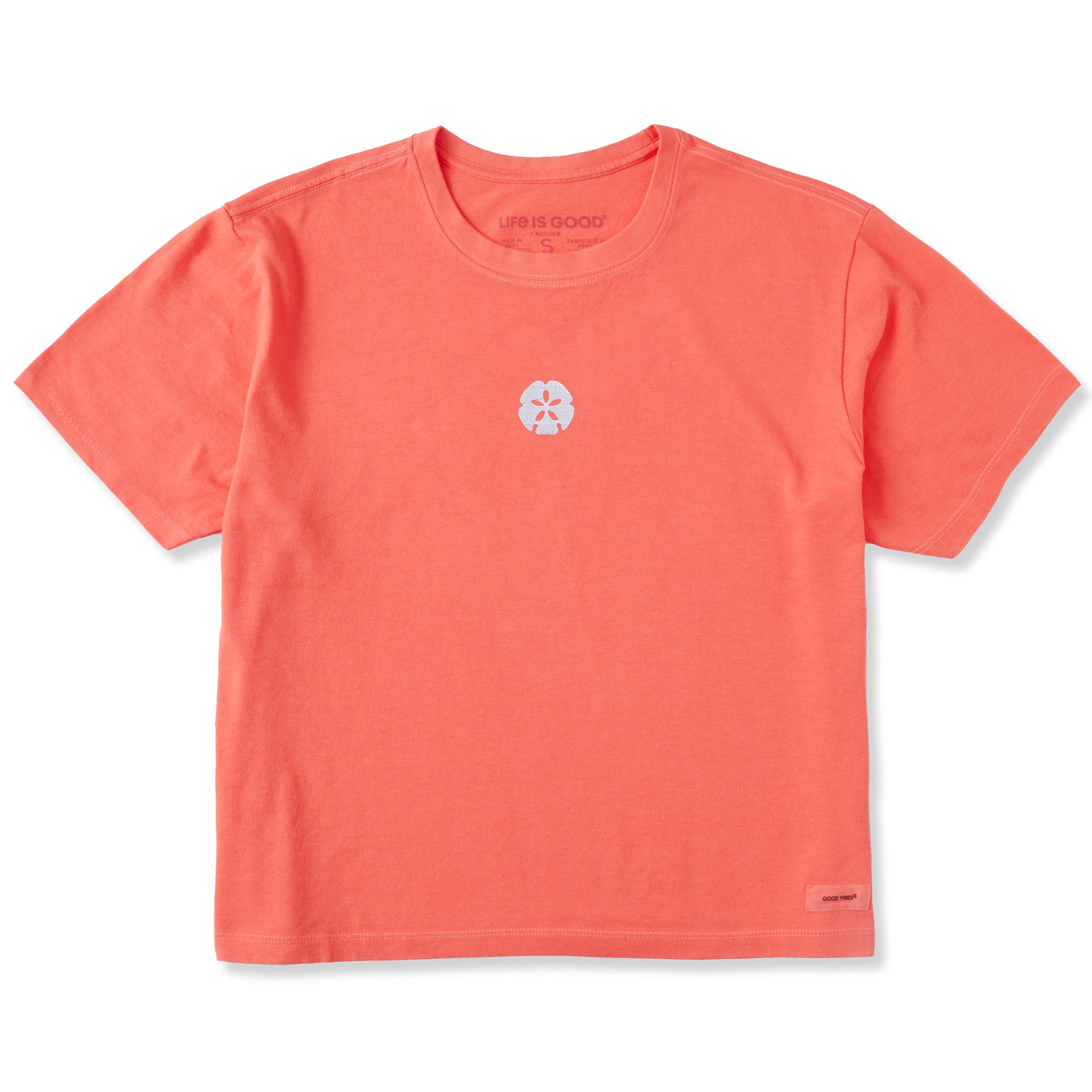 Embroidered Sand Dollar Boxy Tee
